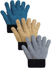 3 Pares Guantes de Microfibra para Limpiar Plantas Persianas Muebles Hogar M