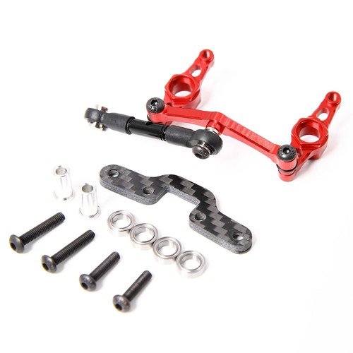 TT-02 CNC Aluminum Crank Steering Arm with Bridge for 1:10 RC Car Tamiya TT02 - Picture 6 of 6
