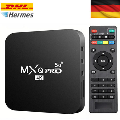 MXQ-PRO 4K Android 10 TV Box Dual WiFi 2.4/5G HDMI Smart Media Player EU Plug