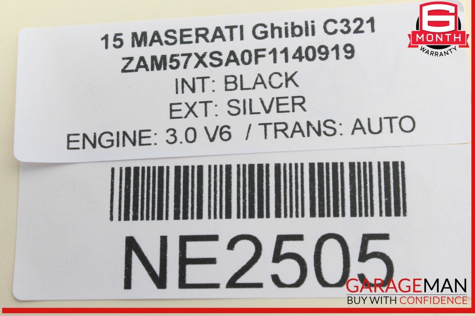 Maserati Ghibli 2014-2017 Right Parking brake actuators Set P/N 670030076