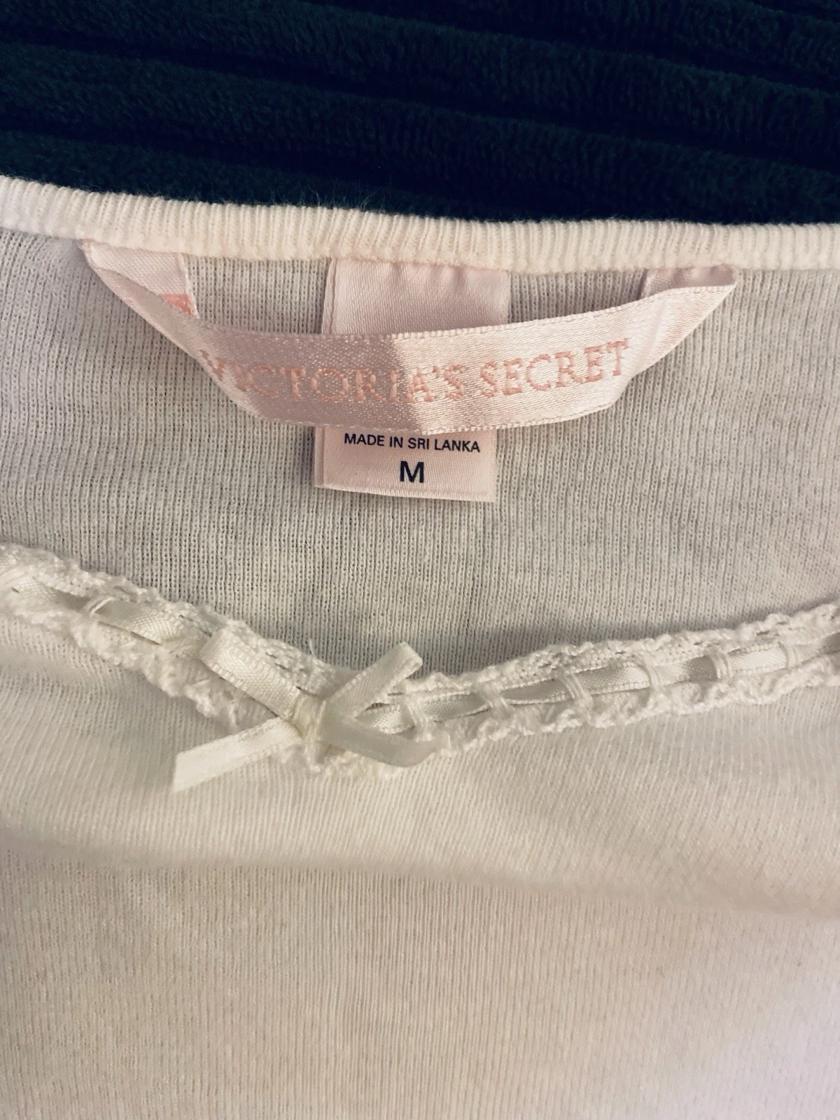 UNDERCOVER Abito slip Victorias Secret 100% cotone bianco taglia media spalline regolabili