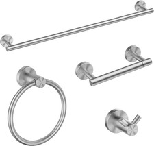 Bathroom Hardware Accessories Set, SUS304 Stainless Steel Towel Bar Set, Modern