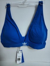 Adidas Regular Fit Lightly Padded Womens Triangle Bra 4A7H01 Blue Size L