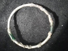 8/18A Ancient Roman Silver and Glass Bracelet 100bc-30-ad