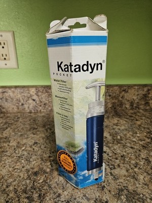 Katadyn  Pocket Water Filter - Blue Ceramic Aluminium New Made In SWITZERLAND 