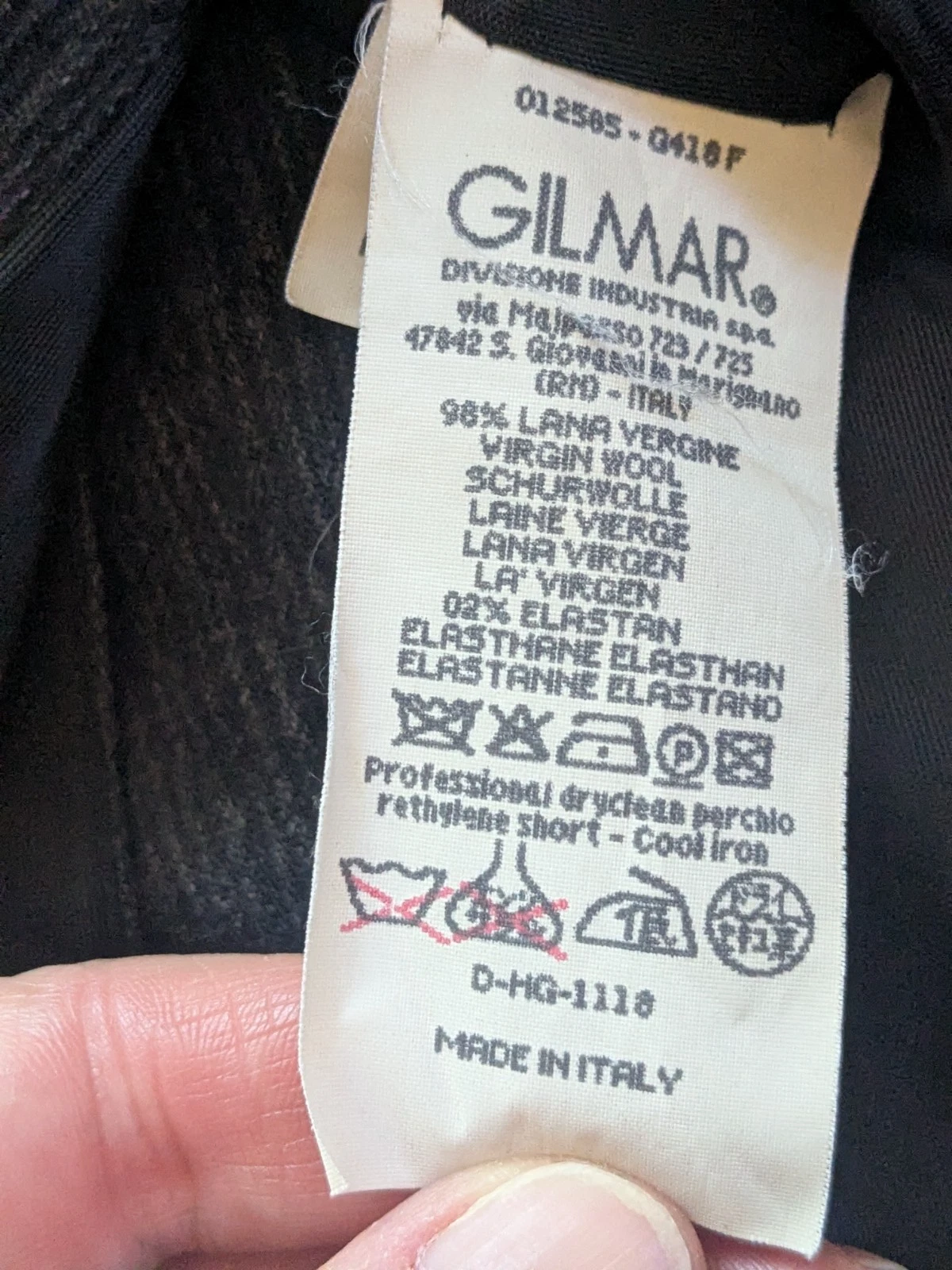 Iceberg jeans charcoal long jacket wool Italy 46 women's XL Y2K 90s lagenlook - product detail image 6