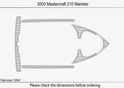 #ad 2003 Mastercraft 210 Maristar DuraEVA Boat flooring $409.00