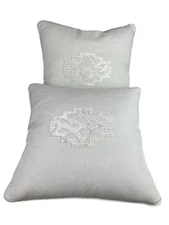 Ryan Studio 2 Pillow Style Decor Pillow Linen Feather Inserts Minimalist 20x20