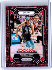 2024 Panini Prizm Monopoly WNBA #6 Allisha Gray Classic Icons Red Prizm