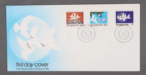 MayfairStamps Singapore FDC 1986 International Year of Peace Combo First Day Cov