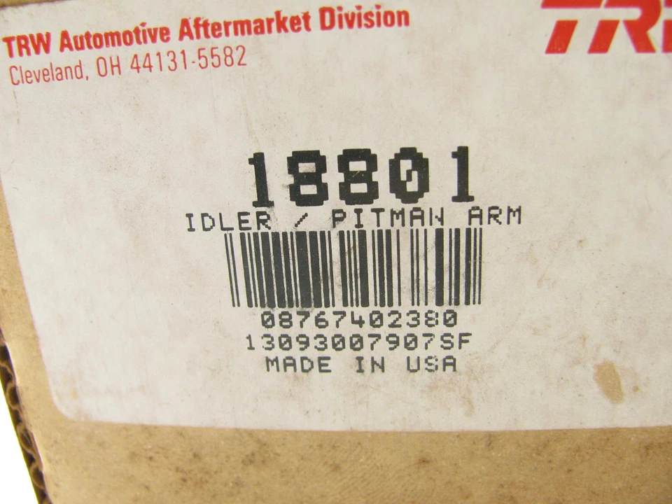 Brazo de dirección Pitman TRW 18801 71-73 Ford Mustang Mercury Cougar con dirección asistida. Foto 3 de 3
