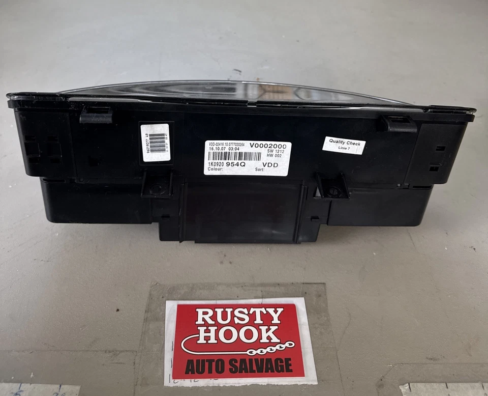 2009 Volkswagen Tiguan Speedometer Instrument Cluster Gauge A2C53023102 - Image 2 of 4