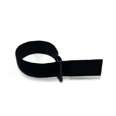 Klettband Gurt Kunststoffschlaufe Umreifungsband Gepäck in Schwarz & Weiß
