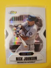 2007 Finest Refractors #6 Nick Johnson - Washington Nationals