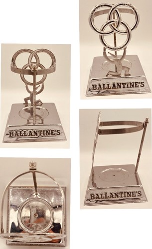 Vintage Ballantine’s Ale Metal Bar Advertising Glass Holder / Bar Display Stand