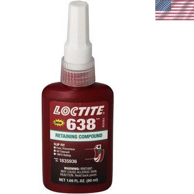 Green 638 Retaining Compound - Rapid 5-Minute Fix for Alloy Steel Applications