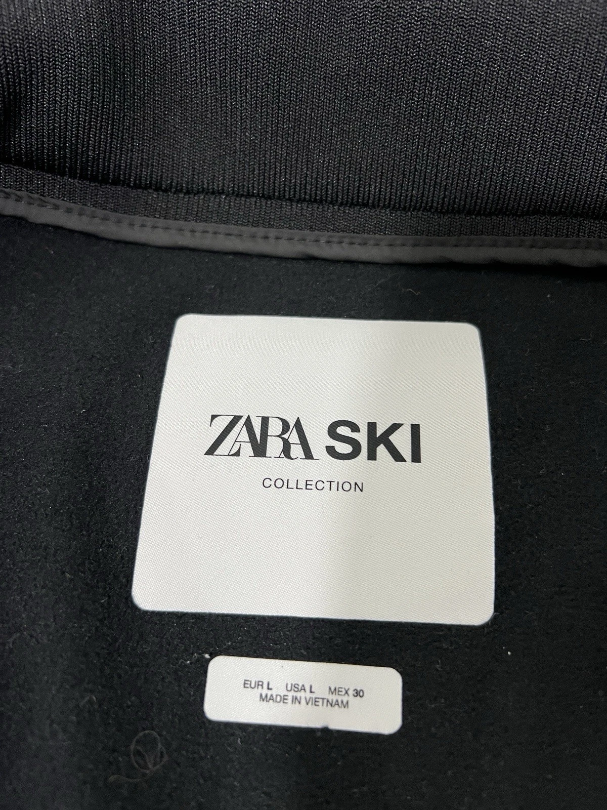 zara ski collection wind waterproof belted snow suit recco tech zip 