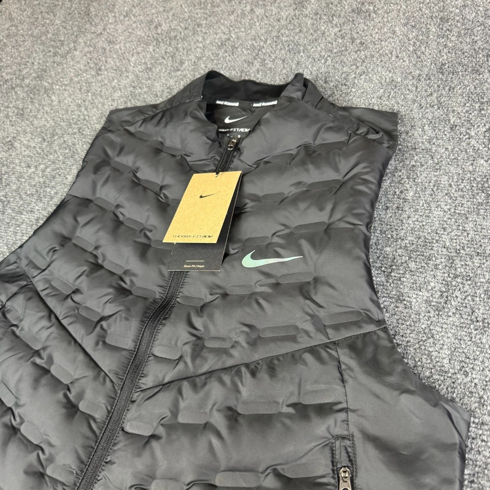 Nike Therma-FIT ADV AeroLoft Mens Size XXL Tall Running Vest Black FB7542-010 - Image 2 of 4