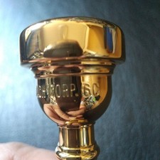 Back Trumpet Mouthpiece 6C "CORP. Near Period" Gold Plate