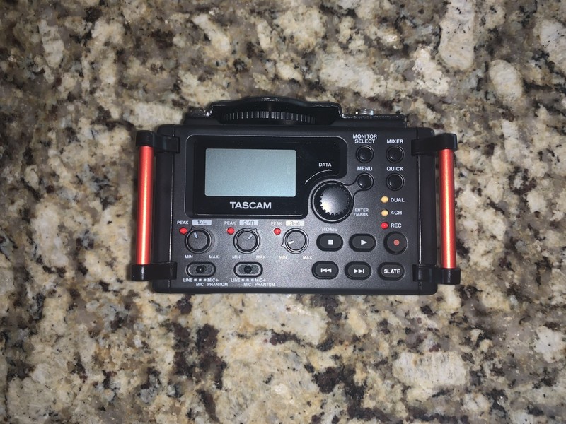 TASCAM DR-60DMK2 Digital SLR Camera Audio Recorder - Black