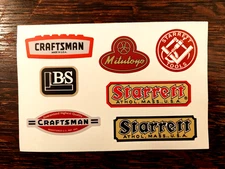 Measurement Masters Minis Sticker Set 7 Stickers Starrett Mitutoyo Craftsman BS