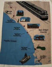VTG. CENTURY Amtrak Employee San Diego /Orange County Pacific Uniform T-shirt L