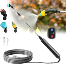 23.6" Battery Powered Sprayer Wand, 2025 Upgraded Electric Sprayer Telescopic Wa