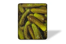 Pickles Fleece Throw Blanket | Large Soft Fleece Pickle Blanket | Food Blanke...