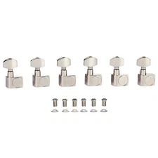 6 Inline Dual Pin Guitar Tuners 2 Pin Tuning Keys fits American Strat/TL Guitar