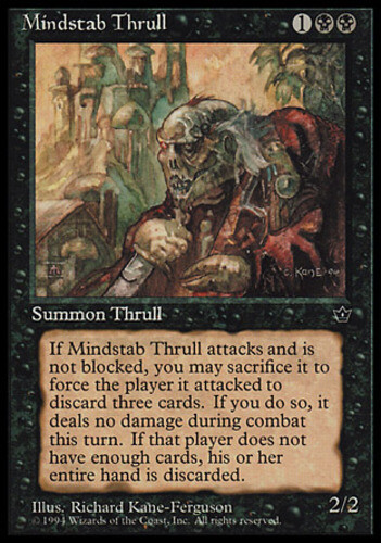 Mindstab Thrull (Ferguson) x1 - Fallen Empires - Light Play, English - Fallen Em