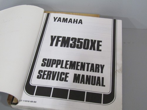 YAMAHA WARRIOR YFM350X A-G OEM SERVICE MANUAL LIT-11616-YM-35 WITH SUPPLEMENT - Picture 3 of 3