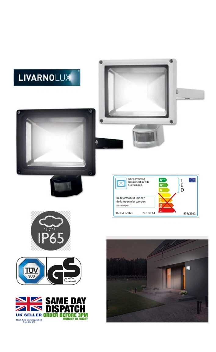 Livarno Lux WHITE 20W LED Spotlight **** SAME DAY DISPATCH ****