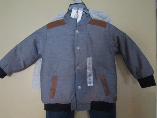 KOALA KIDS Boys 3 Pc Set Blue COAT, JEANS & LONG SLEEVE SHIRT Size 6 #1719948 - Picture 2 of 9