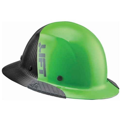 Lift Safety Dax 50/50 Carbon Fiber Full Brim Hard Hat Green Black (New Blemished - Bild 2 von 9