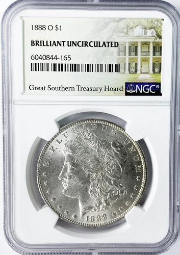 1888 O $1 Morgan Silver Dollar NGC Brilliant Uncirculated New Orleans
