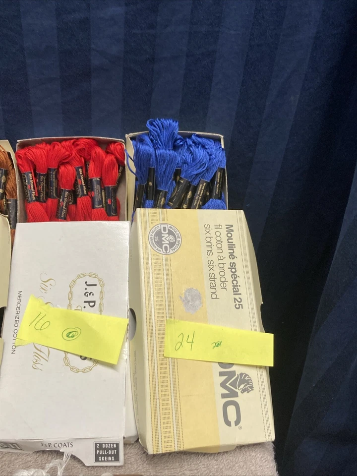 J&P Coats, DMC, & Royal Mixed Colors Embroidery Floss Lot Of 138      C6 - Image 4 of 4