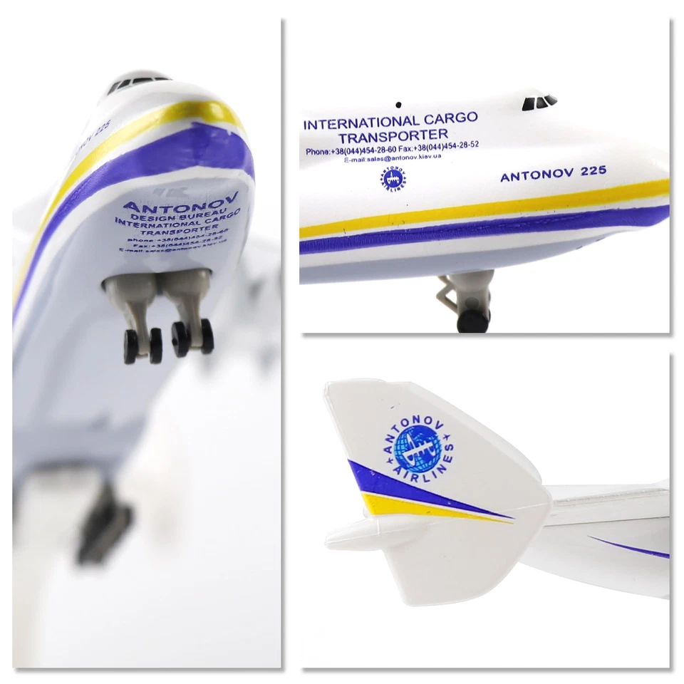 1:400 Antonov An-225 Mriya Diecase Airplane Model Ukraine Painted Mriya - Image 4 of 4