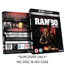 Rambo First Blood 4K Ultra Bluray Slipcover Sleeve Only Paper Case Protector