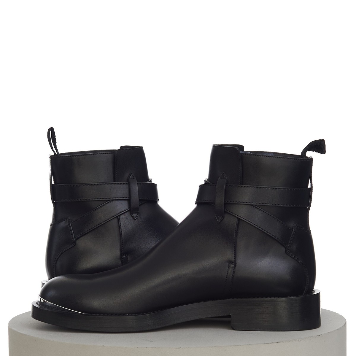 DIOR 2150$ Black Leather Evidence Ankle Boots - Black 