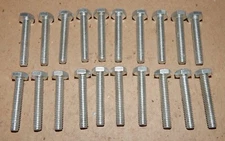 1/4" x 1 1/2"  Bolts 20 TPI Steel Zinc Hex Head 20 Each Grade 2 USA 161E