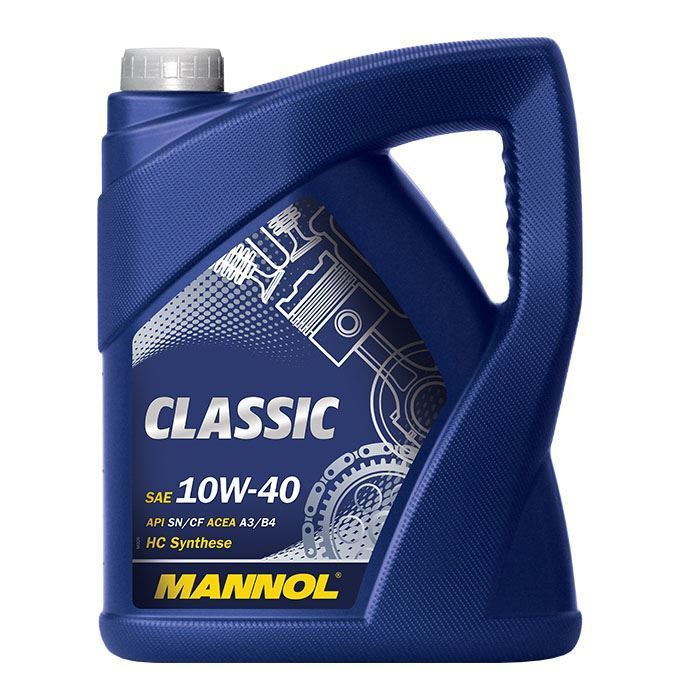Huile 10W40 MANNOL anti friction pour stopper l'usure mécanique et les démarrages à froid difficiles