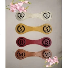 Leather Magnetic Bookmark, Personalized gift- Perfect Reader Gift for booklover