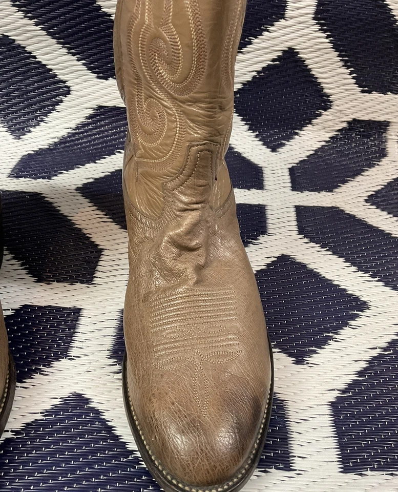 Botas de Vaquero Tony Lama De Colección Para Hombres Cuero Marrón Talla 8.5 Estilo U84314 Foto 3 de 4