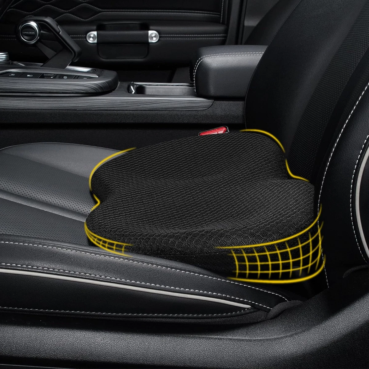 Car Seat Cushion with Adjustable Straps