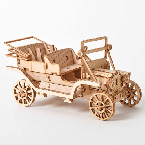 3D puzzle toys wooden diy Classic car Car splicing  Birthday presents for kids - Picture 1 of 6