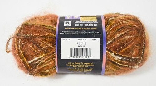 1 Skein Lion Brand Moonlight Mohair Yarn - SAFARI - DISCONTINUED - Picture 2 of 2
