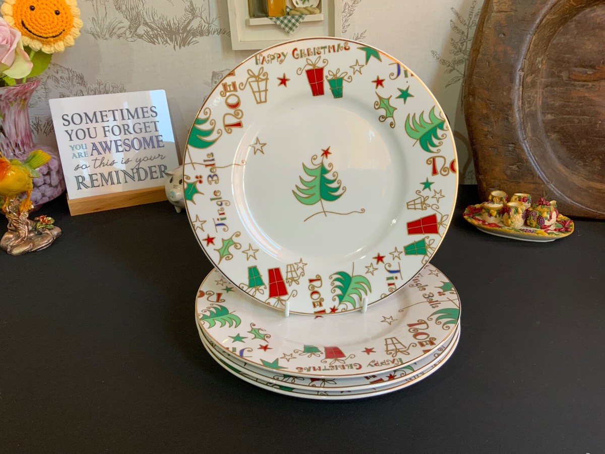 Sainsbury's Home Christmas Tree Gift plates, Xmas design