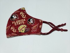 Florida State Seminoles face mask. Adult size Adjustable straps Hand Washable