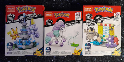 pokemon mega comstrux - ponyta - meowth vs toxel - pikachu vs sobble