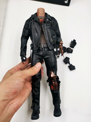 Used 1/6 T-800 Body Figure HotToys HT DX13 Terminator 2 Judgment